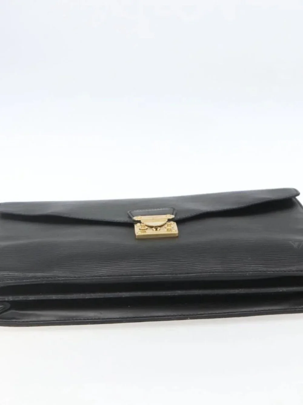 LOUIS VUITTON Epi ServietteConseiller Business Bag Black M54422 LV Auth ka1353